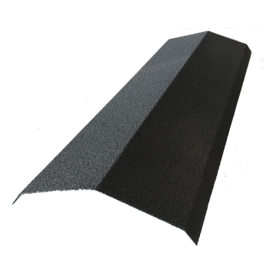 Faîtière 920 mm pour panneau tuile facile en acier galvanisé aspect granulé minéral - Coloris - Gris anthracite mat, Longueur - 920 mm