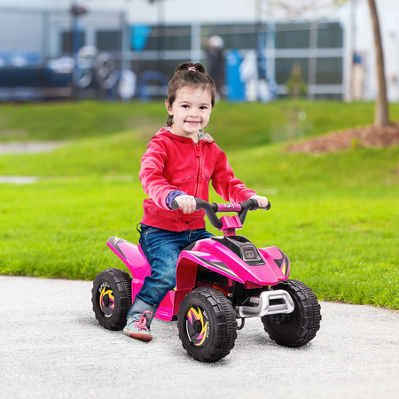 Quad électrique enfant - marche AV, AR - 6 V, V. max. 4,6 Km/h