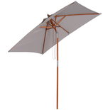 Parasol rectangulaire inclinable dim. 2L x 1,5l x 2,3H m