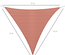 Voile d'ombrage 4x4x4m triangulaire rouille