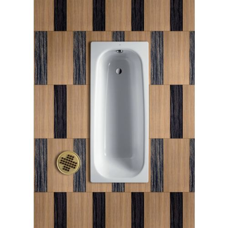 Baignoire avec pieds CONTESA 170x70cm percée 2 trous en acier blanc - ROCA - A235897000