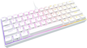 Clavier Gamer mécanique (Cherry MX Red) Corsair K65 Mini 60% RGB (Blanc)