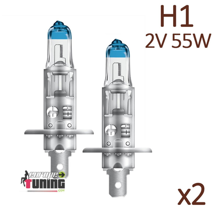 2 AMPOULES OSRAM H1 NIGHT BREAKER LASER 150% D'ECLAIRAGE EN PLUS (05445)