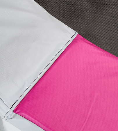 Kangui - Coussin de protection trampoline Ø 305 cm - Rose et Gris