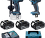 Pack 18V perceuse visseuse DDF458 + visseuse à chocs DTD152 + 3 batteries 5Ah + chargeur + coffret MAKPAC - MAKITA - DLX2144TJ1