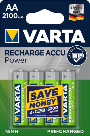 Piles rechargeables Ni-MH Accu Power 2x1,5V LR20 3000mAh - VARTA - 56720101402