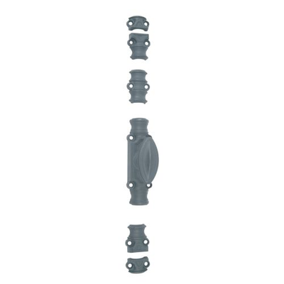 Crémone rustique RY16 série légère 16x5 Brut/bouton standard noir - JARDINIER MASSARD - J380003
