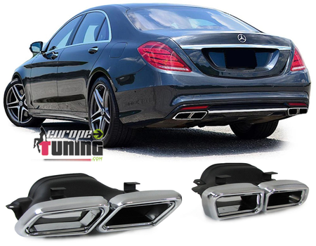 SORTIES ECHAPPEMENT CHROME SPORT LOOK PACK AMG MERCEDES W222 W212 CLS C217 (05416)