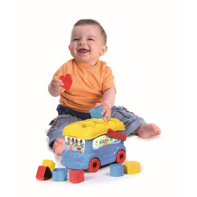 CLEMENTONI - Bus des formes Mickey - Jouet éducatif pour bébé
