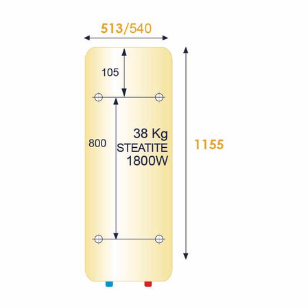 Chauffe-eau électrique CHAUFFEO PLUS vertical mural 150L - ATLANTIC - 053016