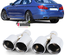 4 SORTIES ECHAPPEMENT DUPLEX SPORT CHROME BMW SERIE 5 F10 F11 F12 F13 (05428)