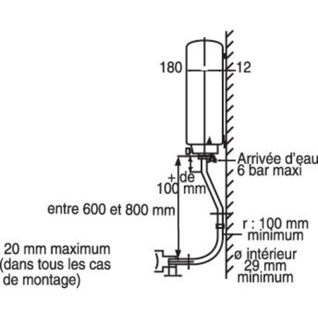 Réservoir hydropneumatique LA TROMBE AR 2000 à poser - COMAP - 2982001