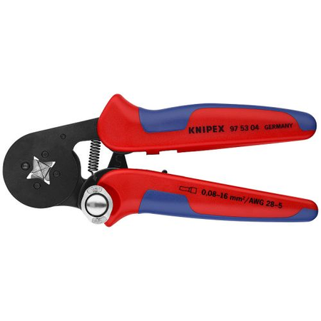 Pince à sertir auto-ajustable pour embouts de câble - KNIPEX - 97 53 04