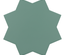 PORTO STAR PICKLE GREEN  - Carrelage en étoile 16,8x16,8 cm vert 30630