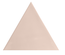 3LATI ROSA - 13,2x11,4 CM - Faïence triangulaire zellige rose claire