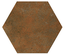 OXIDE ROBIN Carrelage hexagonal 17,5X20 cm effet métallisé