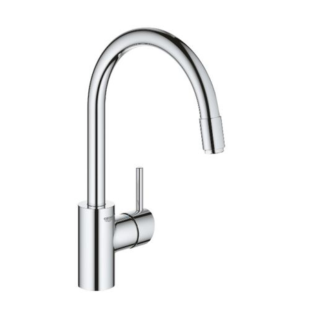 Mitigeur évier CONCETTO bec haut avec mousseur extractible - GROHE - 32663-003