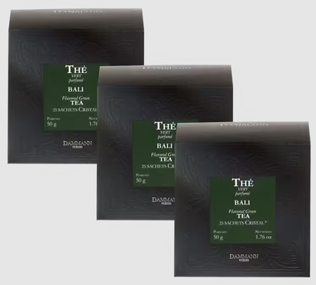 Pack Thé vert Bali - 3 x 25 sachets - DAMMANN FRÈRES