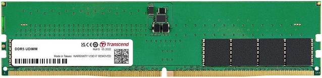 Barrette mémoire 16Go DIMM DDR5 Transcend JetRam 5600Mhz (Vert)