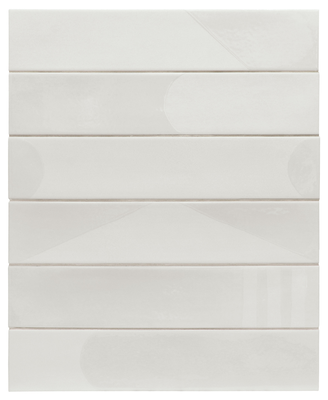 WADI DECOR SNOW - Carrelage 6x30 cm rectangulaire brillant blanc 30067