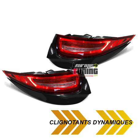 FEUX ROUGES CLIGNOTANTS LED SEQUENTIELS PORSCHE 911 997 MK2 2008-2012 LOOK 991 (05467)