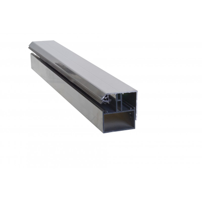 Profil de bordure porteur adaptable au polycarbonate 16/32 mm en aluminium laqué - Coloris - Blanc RAL 9010, Longueur - 3 m