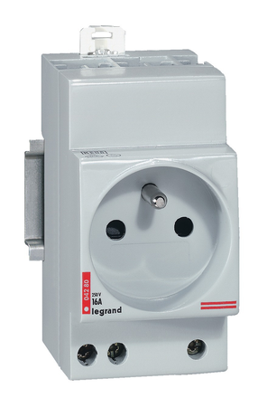 Prise de courant modulaire 2P+T 10A à 16A 250V à éclips - LEGRAND - 004280