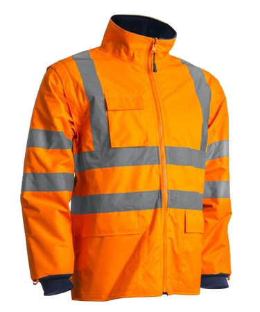 Veste KANATA PU HI-VIZ 3M orange fluo/marine TS - COVERGUARD - 7KANOS