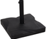 Pied de parasol carré poids net 20 Kg ciment HDPE noir