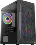 Boitier Mini Tour Micro ATX AeroCool Trinity Mini RGB avec panneau vitré (Noir)