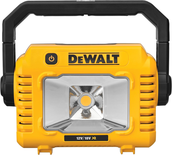 DEWALT - Projecteur de chantier compact XR Sans Fil - sans Batterie ni chargeur - 3 niveaux de luminosité - poignée multi-position - compatible avec les batteries XR 12V, XR 18V et XR 54V - DCL077-XJ