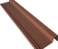 Rive gauche / droite 920 mm pour panneau tuile facile en acier galvanisé aspect granulé minéral - Coloris - Brun rouge mat, Longueur - 920 mm