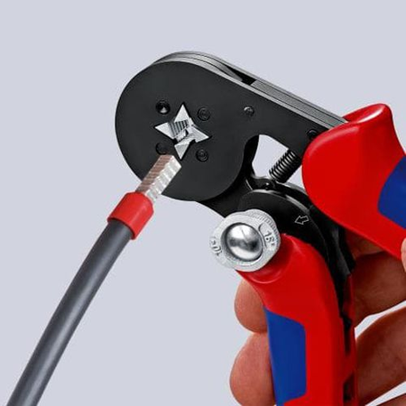 Pince à sertir auto-ajustable pour embouts de câble - KNIPEX - 97 53 04