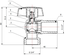 Robinet de machine à laver tête 1/4 de tour - GARIS - B01-RMLS