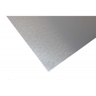 Crédence réversible en aluminium brossé / aluminium brut (disponible en 2 m x 1 m et 1 m x 0.5 m) - Coloris - Aluminum brossé, Epaisseur - 3 mm, Largeur - 50 cm, Longueur - 100 cm