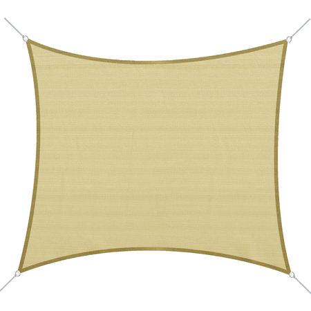 Voile d'ombrage rectangulaire 3x4 m sable