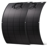 ECO-WORTHY Panneau Solaire Souple 400W(2 * 200W), Matériau ETFE Cellule Mono 18BB 25% de Conversion élevée pour Balcon, Camping-car, Bateau, Toit, Camping, Maison, Yacht, Surfaces irrégulières