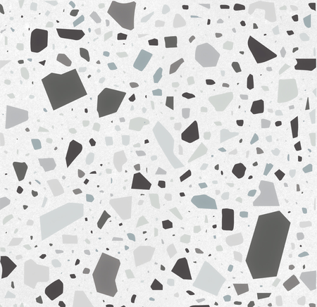 CONFETTI BIANCO GRIGIO - 18,6X18,6 CM - Carrelage Terrazzo