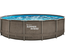 Piscine tubulaire Active Frame Pool ronde effet rotin 4,57 x 1,06 m - Summer Waves