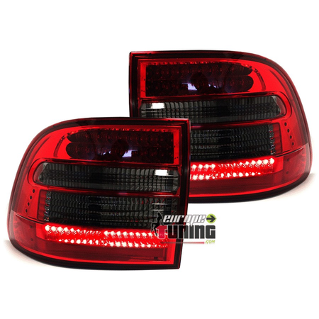 PAIRE DE FEUX A LEDS ROUGE NOIR PORSCHE CAYENNE I 2002-2007 (03100)