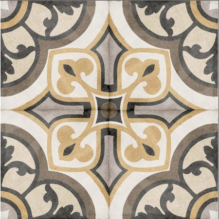 ART NOUVEAU - MAJESTIC COLOUR - Carrelage 20X20 cm aspect carreaux de ciment vieilli coloré