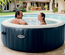 Spa gonflable PureSpa Blue Navy rond Bulles 4 places - Intex