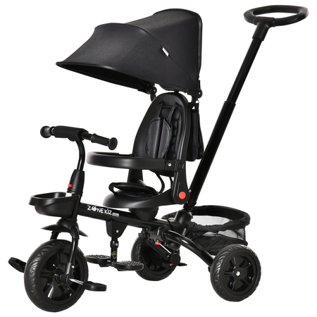 Tricycle enfant évolutif pliable multi-équipé métal PP