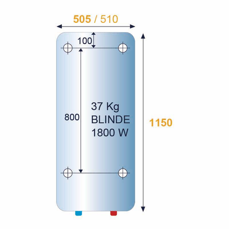 Chauffe-eau électrique vertical mural blindé INITIO 150L - ARISTON – 3000570