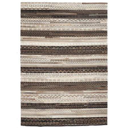 Tapis kilim fait main en cuir ZAIRA Care&Fair