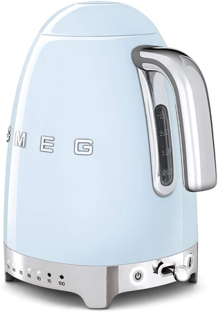 Smeg Bouilloire à Température Variable KLF04PBEU 1,7 L , Bleu Azur