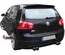 PARE-CHOCS ARRIERE DOUBLES SORTIES DUPLEX PACK GTI VOLKSWAGEN VW GOLF 5 (00630)