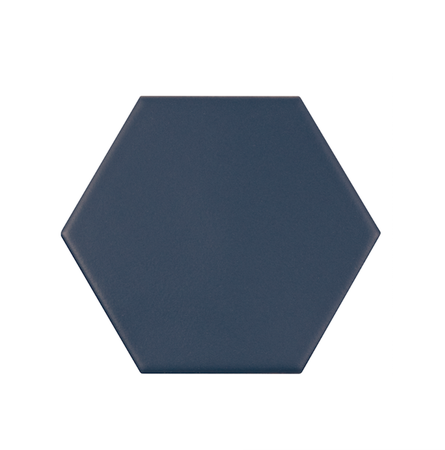 KROMATIKA - NAVAL BLUE - Carrelage hexagonal 11,6x10,1 cm Bleu foncé