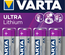 Piles ULTRA LITHIUM 1,5V LR06 AA - VARTA - 6106301404