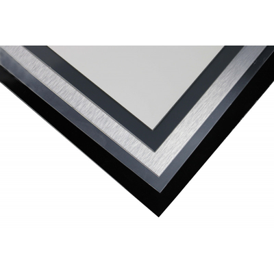 Crédence réversible en noir satiné / noir mat (disponible en 2 m x 1 m et 1 m x 0.5 m) - Coloris - Noir RAL 9005, Epaisseur - 3 mm, Largeur - 50 cm, Longueur - 100 cm